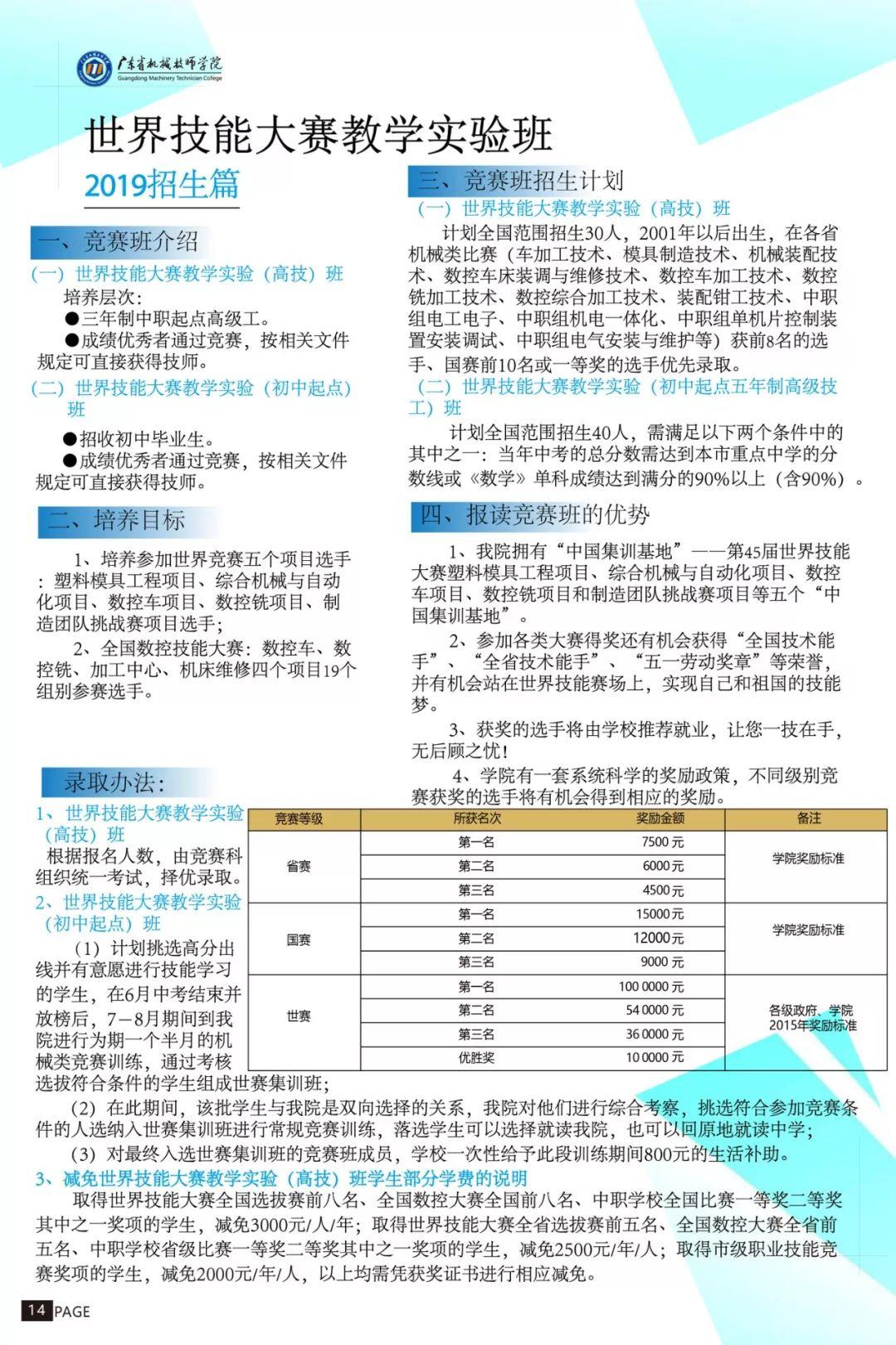 廣東省機械技師學(xué)院2019年招生簡章